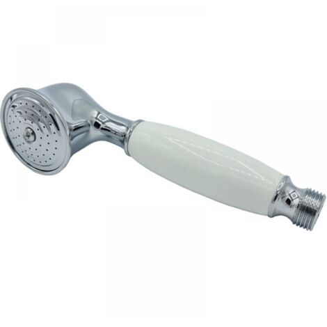 Handbrause, tragbare Badezimmer-Dusche mit Kupferdüse, galvanisch veredelt, chromierte Oberfläche, ideal für Bad und Reinigung (1/5)