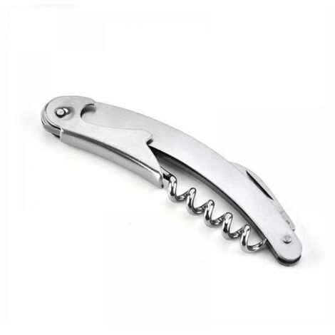 Hochwertiges 2er Set Sommelier-Tire-Bouchons aus Edelstahl 430 – 3-in-1 Weinöffner, Kapselschneider und Flaschenöffner, ideal für Küche, Gastronomie und Bars
