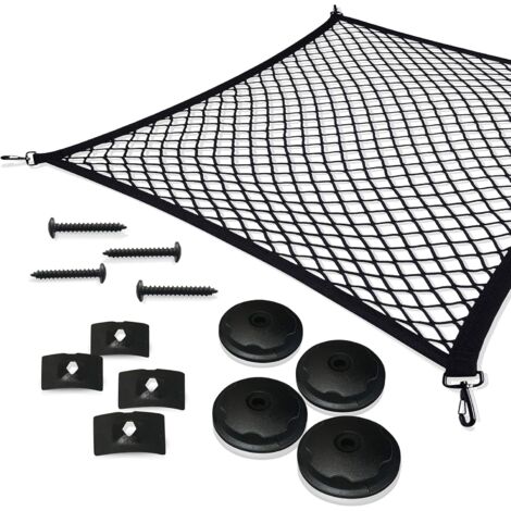 Auto-Gepäcknetz, elastisches Nylon-Kofferraumnetz, 110 x 60 cm, Schutznetz, Multifunktions-Trennnetz für die Kofferraumaufbewahrung