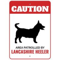 Metallisches Warnschild für Lancashire Heeler – Dekorative Hundeschilder 20 x 30 cm, Perfektes Geschenk für Hundeliebhaber und Besitzer von Heeler-Hunden