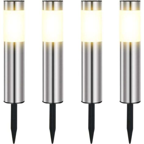 4er-Pack Solarleuchten für den Außenbereich, Gartenleuchten, warmes Licht, wasserdicht, für Terrasse, Rasen, Weg (1/4)