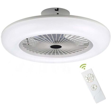 Deckenventilator mit Fernbedienung, dimmbare moderne Schlafzimmerlampe, 3 Farben für Wohnzimmer, Restaurant, Schlafzimmer (1/4)