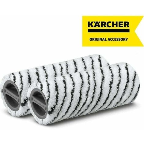 Kärcher Steinwalzen-Set für alle Kärcher FC und EWM 2 (waschbar, fusselfrei, maschinenwaschbar bei 60°C, für strapazierfähige Hartböden, Stein, Keramik)