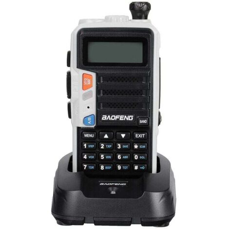 BAOFENG UV S New Plus Walkie Talkie Tri-Band Leistungsstarker CB-Funk-Transceiver 10 W 10 km lange Reichweite Silber 1 Stück