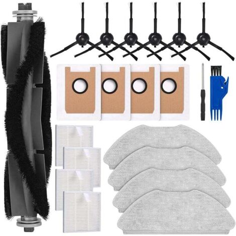 Zubehörset für AIRROBO T20 Staubsauger, 1 Hauptbürste, 4 HEPA-Filter, 4 Wischtücher, 6 Seitenbürsten, (1/4)