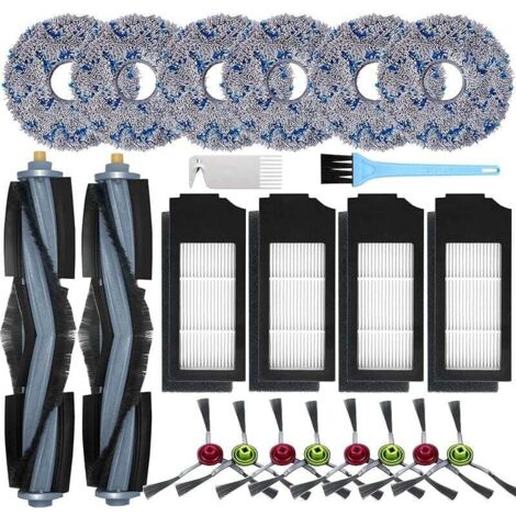 Zubehör für Ecovacs Deebot X1 Omni / X1 e Omni / X1 Turbo Staubsauger, 2 Hauptbürsten, 8 Seitenbürsten, 6 Wischtücher (1/4)