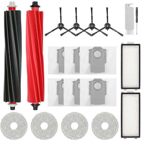 Roborock Qrevo Master Staubsaugerzubehör, enthält 1 Hauptbürste, 2 HEPA-Filter, 6 Staubbeutel, 4 Wischtücher (1/4)