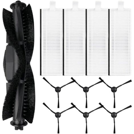 Kit de 11 brosses latérales principales pour aspirateur Robot pour Laresar Evol 3, 1 Brosse à Rouleau Principale, 4 filtres HEPA, (1/4)