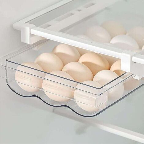 Eierkarton aus Kunststoff, Eierablage für den Kühlschrank, Eierschublade mit 18 Fächern, Aufbewahrungsbox für frische Eier (1/4)