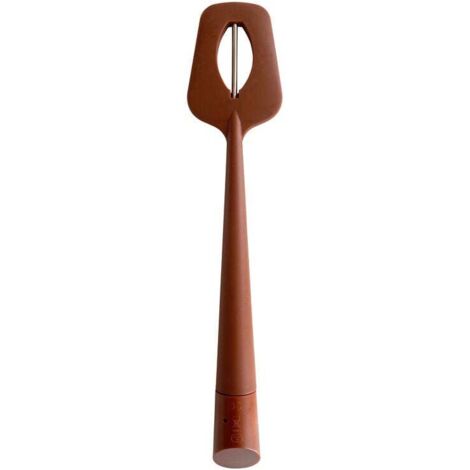 Tragbares Löffelthermometer, Silikonschaber, langer Spatel, digitales Lebensmittelthermometer für Schokolade, Cremes, Soßen, Marmeladen und Sirup, sofortiges Ablesen (1/4)
