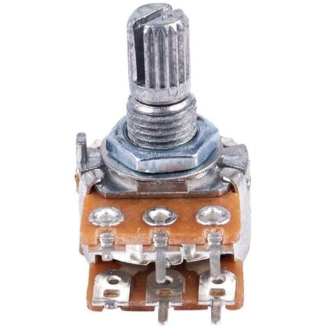 10 Units 50K Ohm Linear Taper Dual Potentiometers With Green Knobs – B50K, Unbranded
