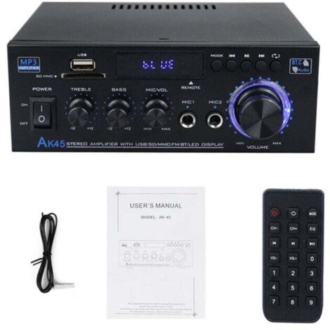 Tragbarer Audioverstärker AK45, 12 V, kompakte Größe für Auto und Zuhause