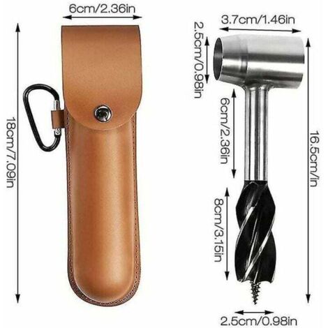 Fourreau Cuir Bushcraft Pour Lame 8-10 Cm – Étui Masque à Main – Survie