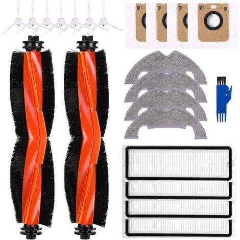 Kit accessoires pour Dreame D10 Plus/D10s Plus/L10 Plus/Z10 Pro Aspirateur, Pièces de rechange -2 Brosses Principales, 4 Filtres, (1/4)