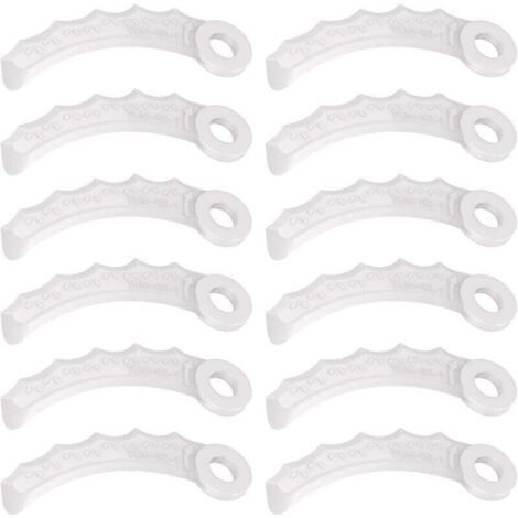 12-teilige Kunststoffklinge, kompatibel mit Makita 198383-1 und 198426-9, Makita DUR189RF Fadenschneider, UR100DZ, DUR191LZX3, DUR181Z, DUR192LZ, DUR368AZ, DUR369AZ, DUR190UZX3, UR3000 (1/4)