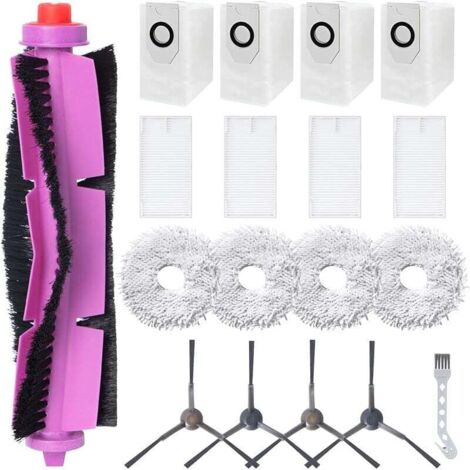 Zubehörset für Eureka J12 Ultra Roboterstaubsauger, 1 Hauptbürste, 4 HEPA-Filter, 4 Tücher, 4 Staubbeutel, 4 Bürsten (1/4)