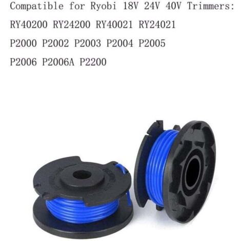 Rasentrimmerspule Für Ryobi – 1,65 Mm, 6 Spulen, Kompatibel Mit Ryobi One+ 18V, 24V, 40V Trimmern