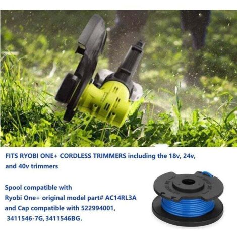 Rasentrimmerspule Für Ryobi – 6 Stück, 1,65 Mm Schnur, Kompatibel Mit AC14RL3A & Vielen 18V/24V/40V Modellen
