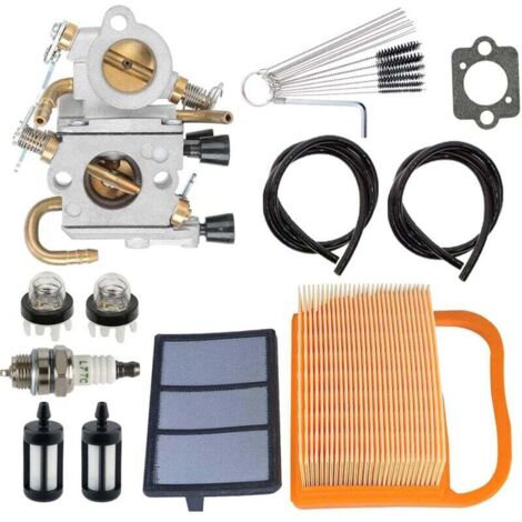Vergaser für Stihl TS420, TS410, TS410Z und TS420Z Betonsägen, ersetzt C1Q-S118 und 4238-120-0600, inklusive Luftfilter, Kraftstoffleitung und Zündkerze (1/4)