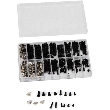 360 Stück Laptopschrauben, kleine schwarze Schrauben für Laptop- und Festplattenreparaturen, M2, M2,5, M3 (20 Größen) (1/4)