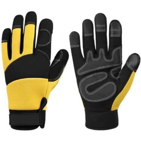Forsthandschuhe, Kletterhandschuhe, Fahrradhandschuhe mit langen Fingern, Touchscreen-Handschuhe, Arbeitskleidung für den Außenbereich (Kettensägen und Gartengeräte) – (L)