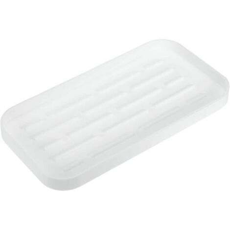 Silikon-Abtropfmatte – Spülbecken-Organizer, geeignet für Schwämme, Bürsten, Seife, Weinglas-Abtropfmatte, rutschfester Schwamm-/Spülbeckenhalter (weiß) (1/4)