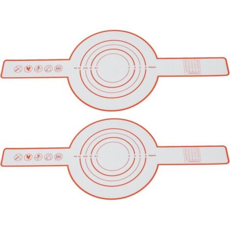 2 Stück Silikon-Brotaufhänger, hitzebeständige, wiederverwendbare Backmatte mit Stiel für Backen zu Hause oder Picknicks (Rot) (1/4)