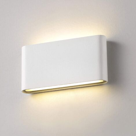 12W LED-Wandleuchte, IP65 wasserdichte moderne Außenwandleuchte aus Aluminium, Auf- und Ab-Design, Flur-Badezimmerleuchte, 1320LM (Warmweiß) [Energieklasse A+]