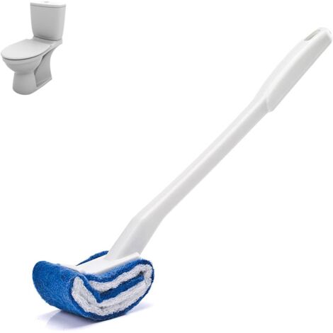 Toilettenbürste, Tiefenreinigungsbürste, gebogene Toilettenbürste, Toilettenbürste mit langem Griff, tragbare Toilettenbürste für das Badezimmer (1/5)