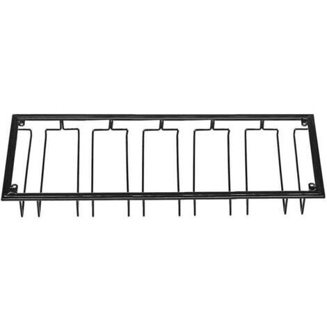Range Verre Suspendu, Support pour verre à vin en métal avec 6 rangées de support pour verres à vin verres à vin pour famille, restaurant, hôtel, bar (1/5)
