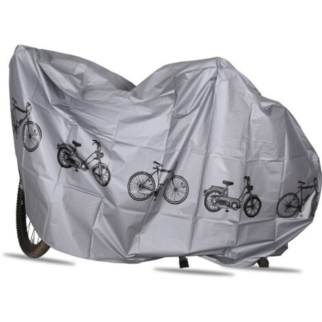 Wasserdichte Abdeckplane für Motorrad oder Fahrrad, grau, 210 x 110 cm (1/4)