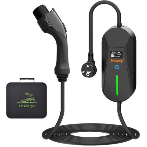 Pistola di ricarica portatile per veicoli a nuova energia standard europea 16A tipo 2 32A/7KW, protezioni multiple e controllo intelligente della potenza