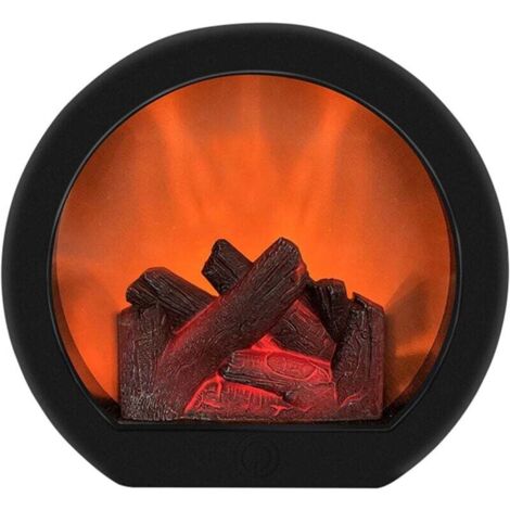 Camino elettrico finto effetto fiamma, lanterna per camino elettrico, simulazione di camino senza fiamma, luce a LED per cortile, balcone decorativo (1/4)