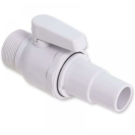 Valvola di intercettazione per piscina, accessori per piscina, accessori per piscina, valvola a pistone, pompa filtro per piscina, connettore pompa di ricambio per filtro per piscina (2 pezzi)