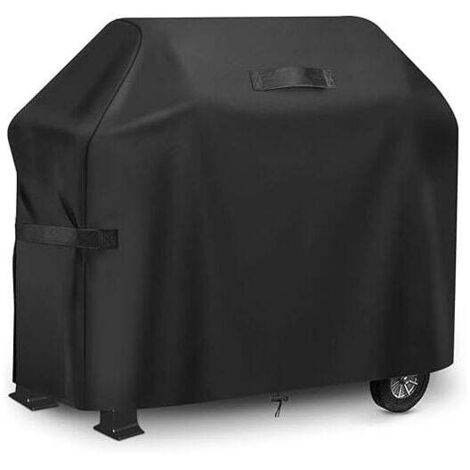 Telo copri barbecue a gas nero, telo copri barbecue 183 x 66 x 130 cm, telo protettivo per barbecue da esterno in tessuto Oxford 420D, protezione solare impermeabile, telo copri barbecue per Weber, Ch