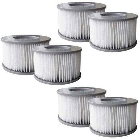 Filtro per piscina per piscine gonfiabili MSPA, pompa a cartuccia potenziata, 6 pezzi (1/4)