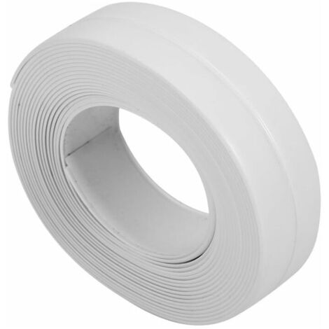 Nastro sigillante per vasca da bagno, sigillante autoadesivo da 3,2 m di lunghezza, nastro sigillante impermeabile per bagno, cucina, WC (1 bianco 22 mm x 3,2 m)