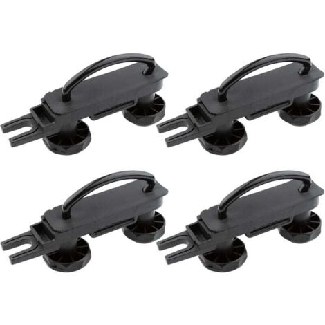 Juego de 4 soportes en U universales para cofres de techo con 8 tuercas de seguridad Ver detalles del producto