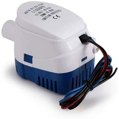 Pompa di sentina automatica da 12 V, 1100 GPH, pompa automatica silenziosa per acqua liquida, pompa di sentina marina, pompa dell'acqua per barche, stagni, piscine