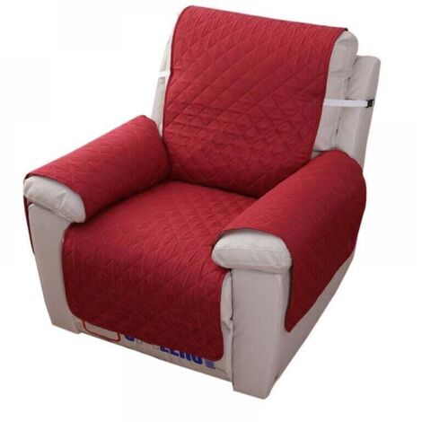 Copridivano reclinabile a 1 posto, copridivano impermeabile per camera da letto (rosso 55×200)