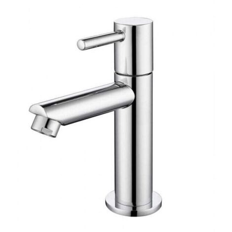 Rubinetto per acqua fredda, rubinetto per lavabo, rubinetto per lavaggio a mano, corpo in ottone cromato, aeratore rimovibile, alta qualità
