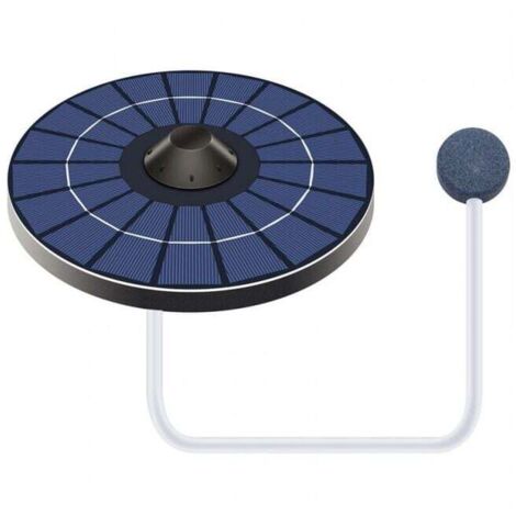 Pompa solare per ossigeno per laghetto con tubo dell'aria e pietra a bolle, aeratore per laghetto, ossigenatore per fontana per uccelli, piccolo laghetto (1/4)