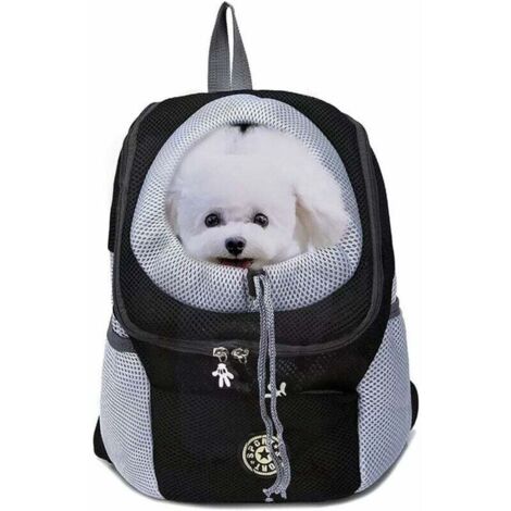 Zaino per il trasporto di animali domestici per cani di piccola taglia e gatti fino a 222 libbre, borsa da viaggio per animali domestici a mani libere, design traspirante e fondo impermeabile per l'es