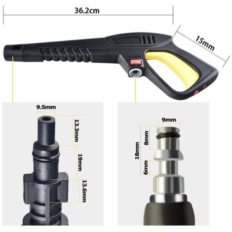 Kaela - Pistola Di Spruzzo Da Giardino Alta Pressione 3 Getti Regolabile 184 Mm 90011 66611468