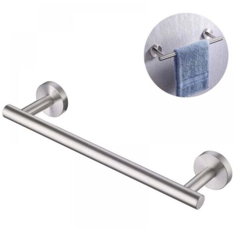 Portasciugamani da bagno in acciaio inox 304 da parete 30 cm spazzolato