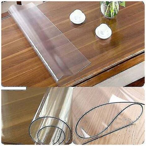Tovaglia Trasparente In PVC – Proteggi Tavolo 2mm 80x200 Cm – Antimacchia, Impermeabile, Resistente Al Calore (85°)