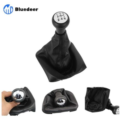 Reemplazo de pomo de cambio de marchas automático de 5 velocidades para Peugeot 307, 207 y 406, con protector antipolvo (1/4)