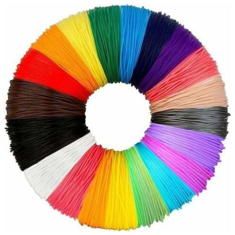 Filamento per penna 3D PLA, 20 colori, DeWang, penna 3D e penna per stampa 3D, 3m-