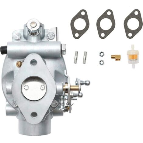 Carburador de tractor con junta y pernos para Ford Jubilee NAA NAB Marvel Schebler. Reemplaza EAE9510C, B2NN9510A y TSX428. (1/4)