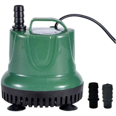 Pompa per fontana sommergibile da 25 W e 1600 l/h, con cavo di alimentazione, pompa per acqua silenziosa e impermeabile per acquari, stagni, giardini acquatici, sistemi idroponici